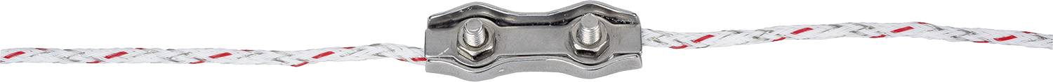 Kunsstofdraad dubbel, r.v.s.voor kunststofdraad tot 3,5 mm
(10 stuk/pak)