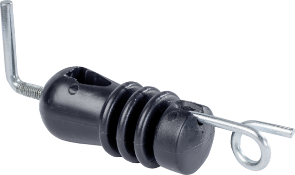 Extra isolator voor rondeverenstaalpaal met metalen oog
tot 8 mm (25 stuk/pak)
