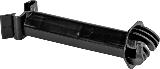 Afstandsisolator voor T-paal, zwartvoor draad / kunststofdraad
tot 6mm (25 stuk/ pak)