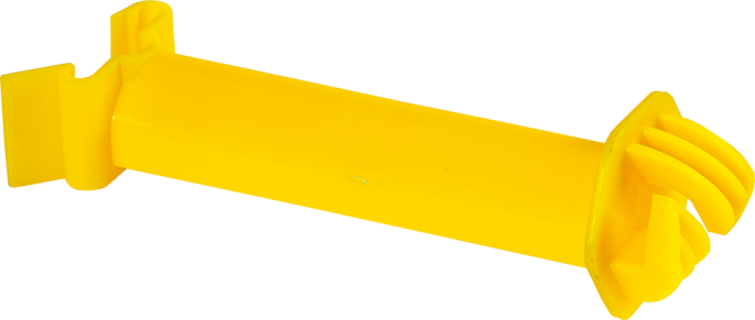 Afstandsisolator voor T-paal, geelvoor draad / kunstofdraad
tot 6mm (25 stuk/ pak)