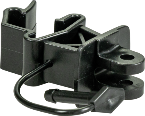 Standaard isolator met pen voor T-palen,zwart (doos met 500 stuk)