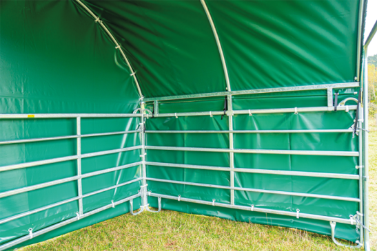 Weerbeschermingszeil Panel-Dak compactgevelzijde L = 3,60 m hoogte 1,60 m