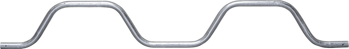 Gegolfde schoftbuis,2 plaatsen voor ligboxbreedte 1,20 m
en montage op Buis 2 "