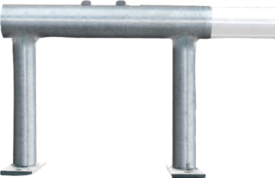 Montagedrager 400x320 mm, met 2schroeven, M12x80, gegalvaniseerd