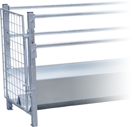 Zelfsluitende deurEindstuk voor gang ruif en gang trog
incl. montagetoebehoren