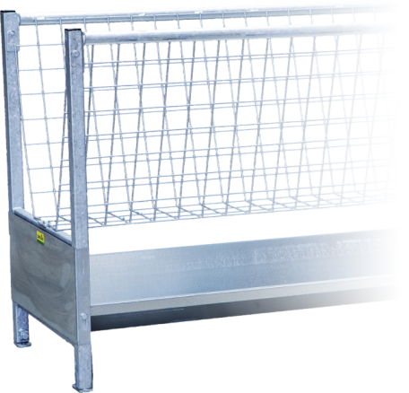 Eindstuk voor trogvoor gang ruif en gang trog
verzinkt, voor schapen