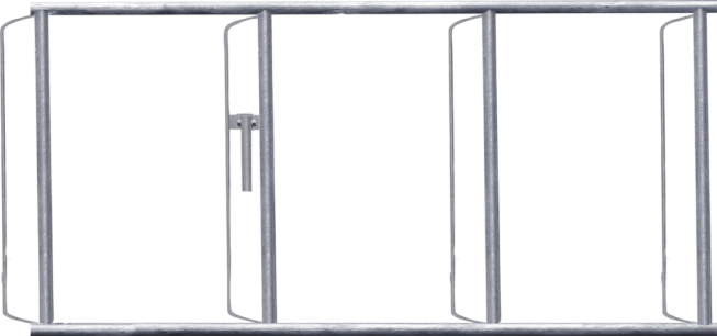 Frame voor halswijdte instelling voorzelfvastzet voerhek 6/4
