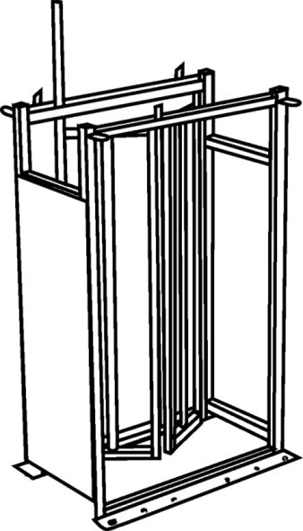 Stoppoort v. schapenvaszetinstallaties